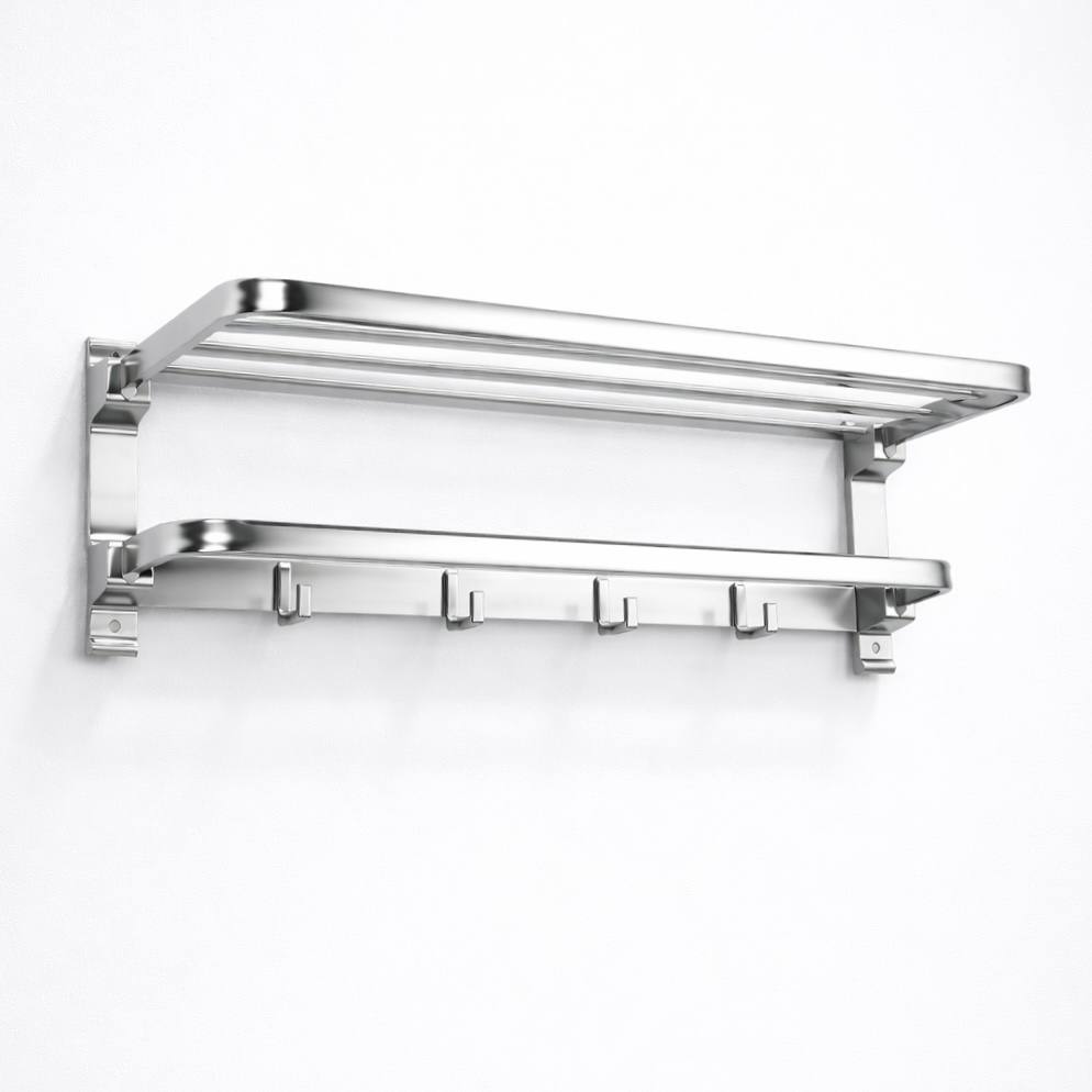 رخت آویز 50 سانت دیواری آلومینیوم