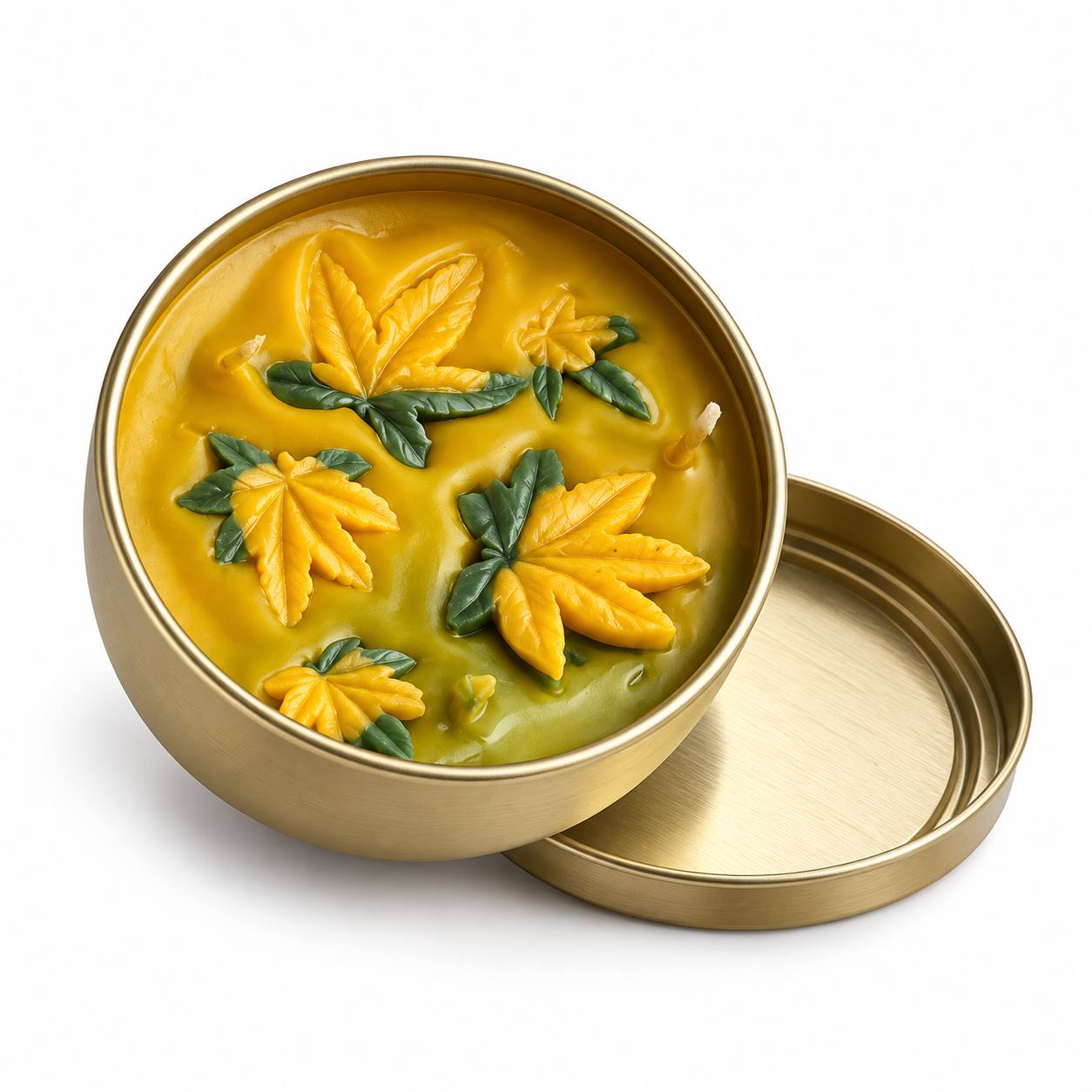 شمع پاییزی فلزی