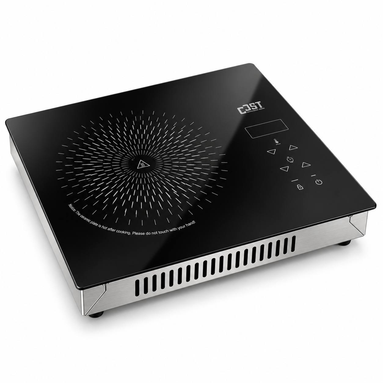 اجاق برقی المنتی تک شعله با صفحه شیشه ای لمسی ( توکار و روکار ) برند DST کد T1-02