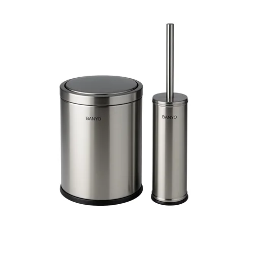 سطل و برس دیواری استیل 5 لیتر